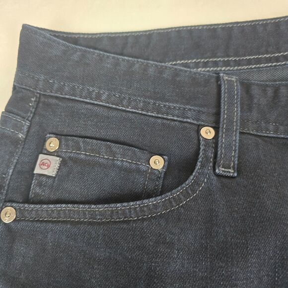 AG Adriano Goldschmied Halsted Straight Leg Men's Dark Wash Jeans 32R Denim - Picture 3 of 12